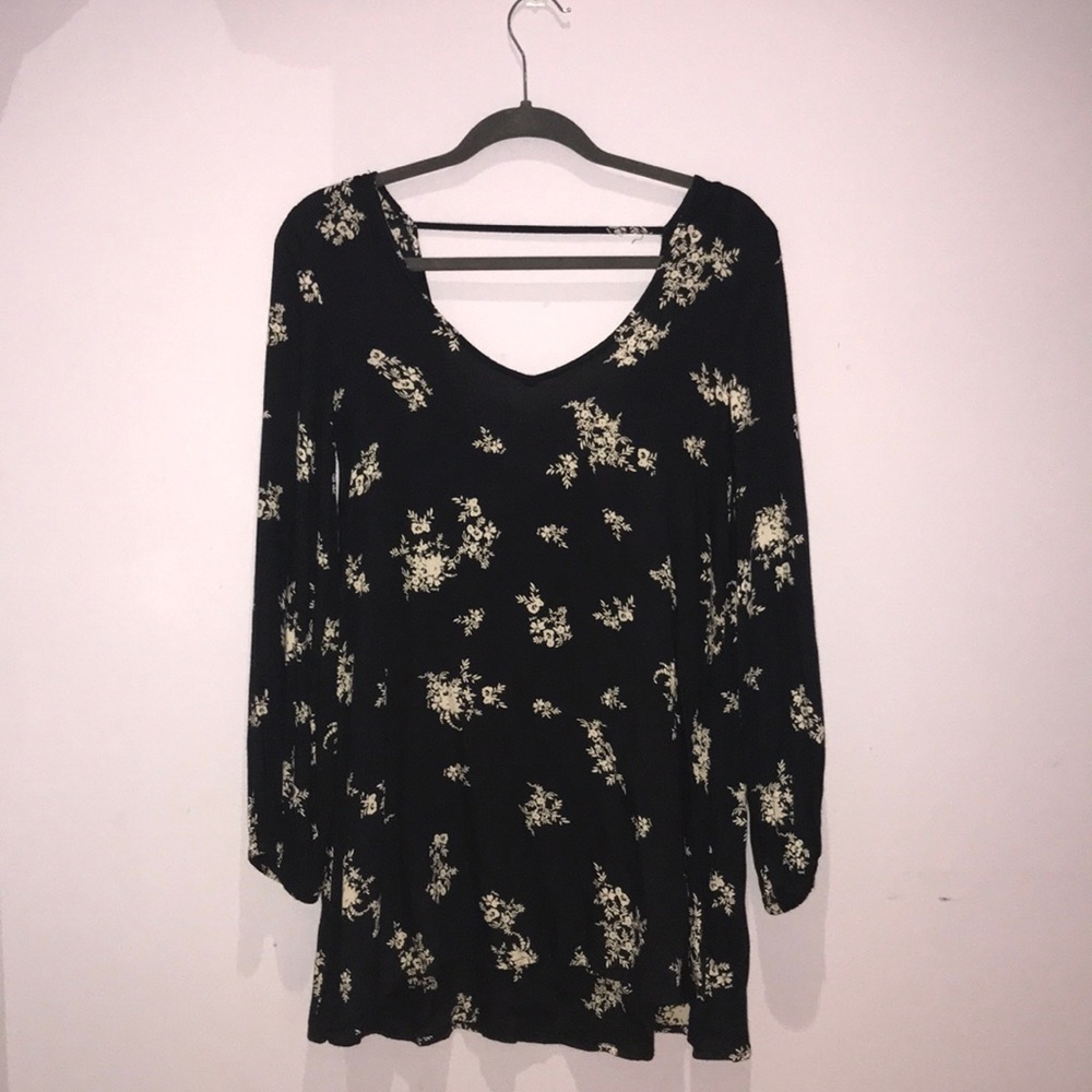Billabong Long Sleeve Floral Dress
